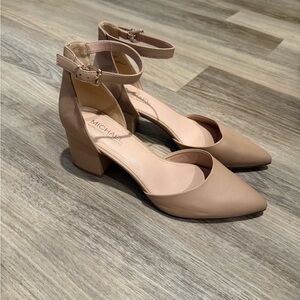 Michael Kors Nude Ankle Strap Heels